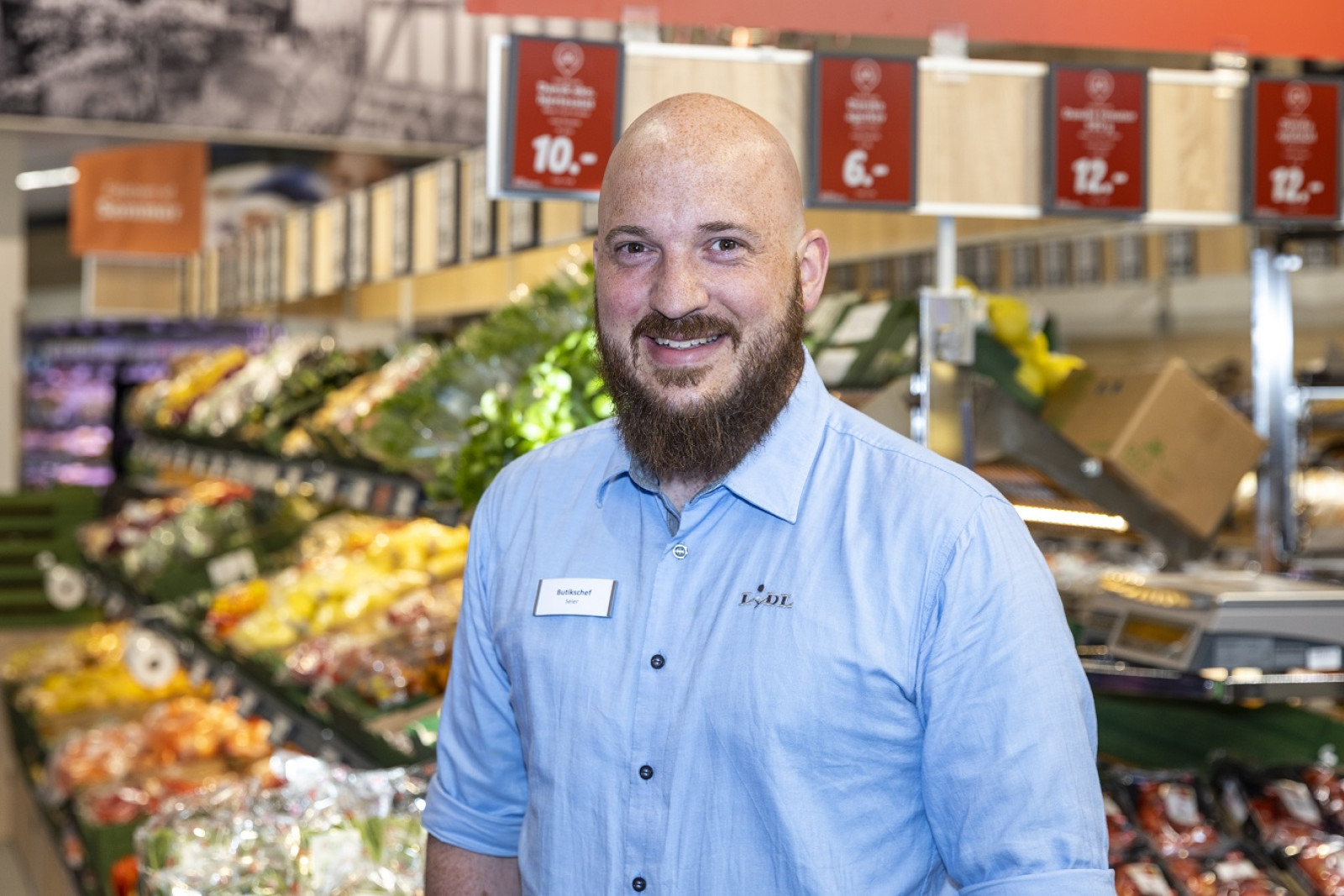 Butikschef Seier Kraft Hansen fra Lidl-butikken på Rådhuspladsen Aarhus